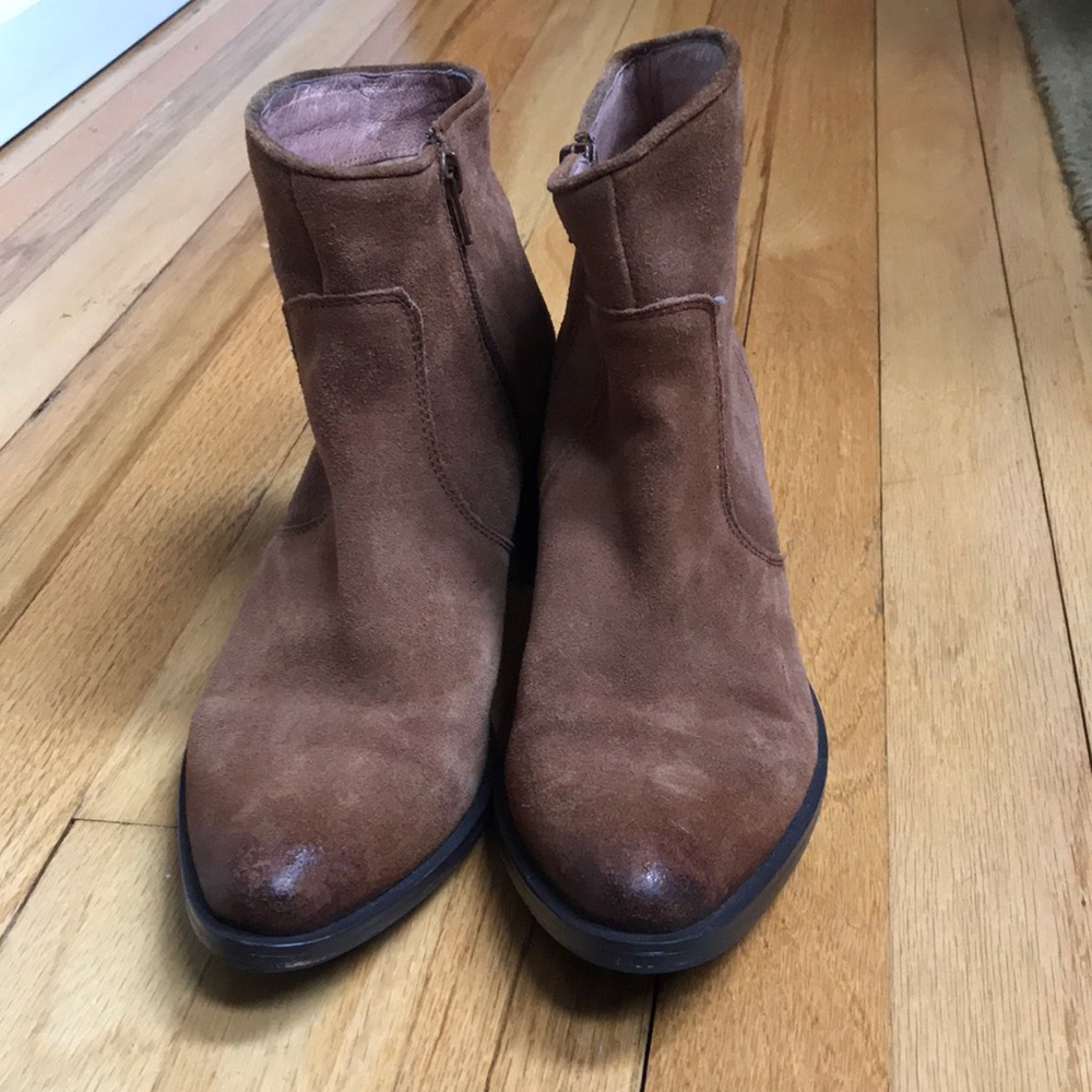 Suede booties